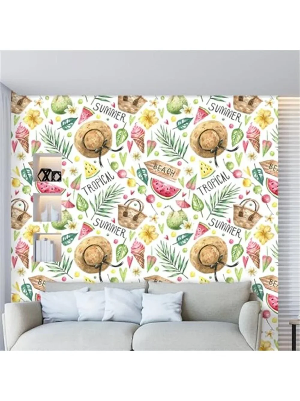 Summer Wallpaper Peel and Stick Wallpaper Vinyl Wallpaper